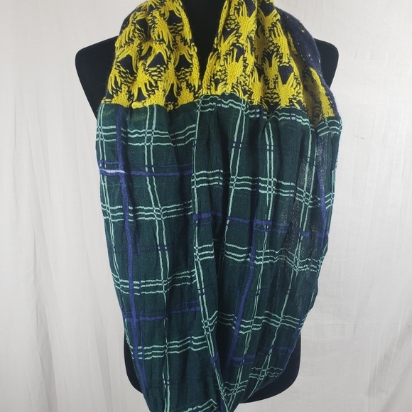 NWT Collectioneighteen Navy Multicolored Infinity Scarf - Picture 2 of 8